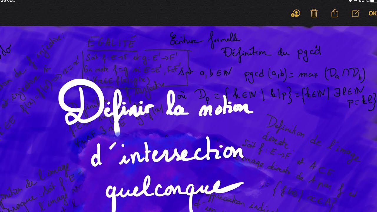 Chapitre 1 - Notion  - intersection quelconque