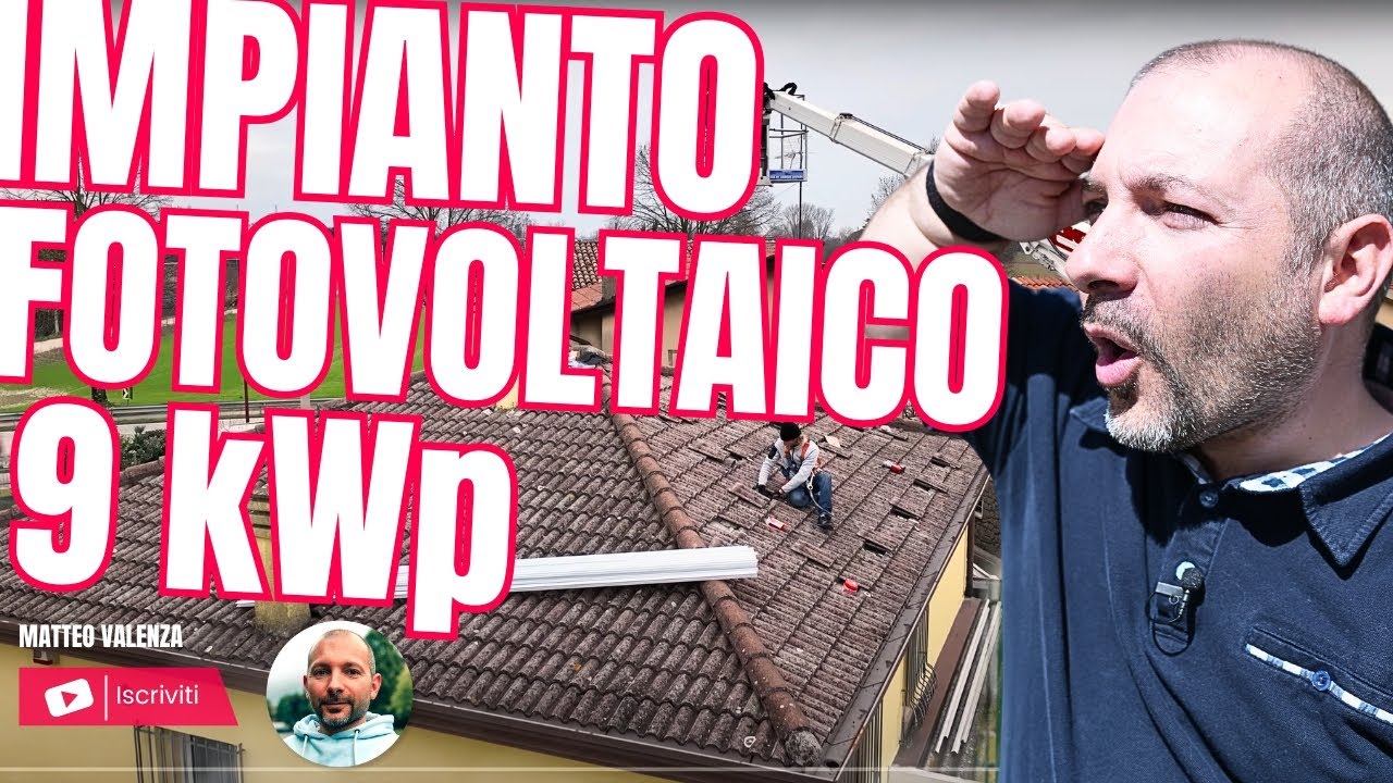 RISPARMIO sulla BOLLETTA con IMPIANTO FOTOVOLTAICO da 9kWp!