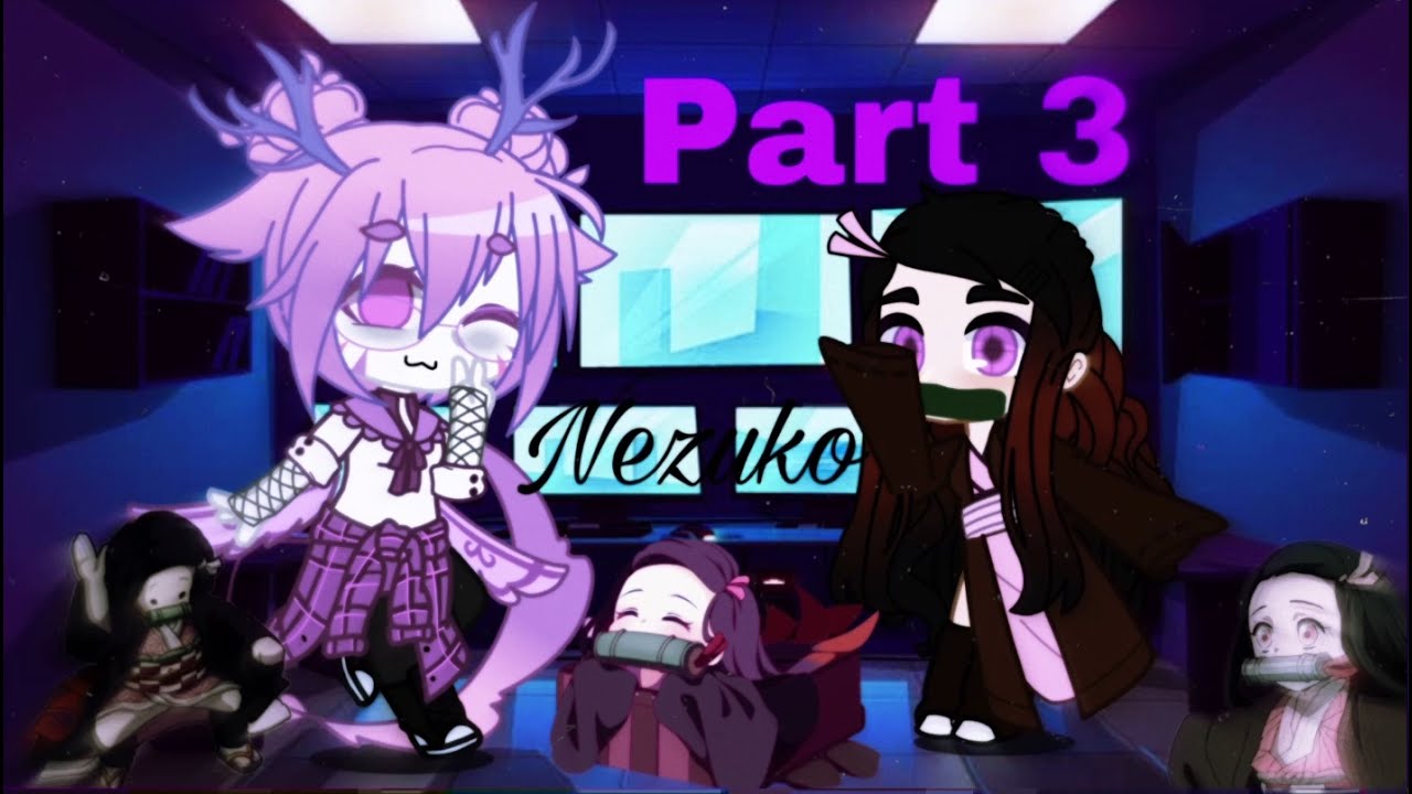 //Random anime react to…(Nezuko Kamado) 3/8//gacha club// spoiler warning ⚠️