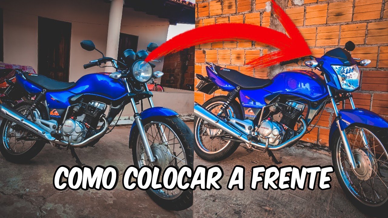 COMO COLOCAR A FRENTE DA TITAN 160 NA 125