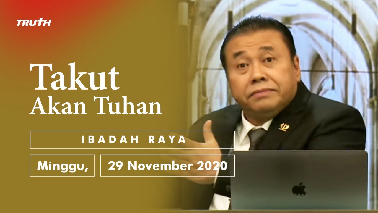 TAKUT AKAN TUHAN | Pdt. Dr. Erastus Sabdono | IRA - 29 November 2020 | 11.00 WIB