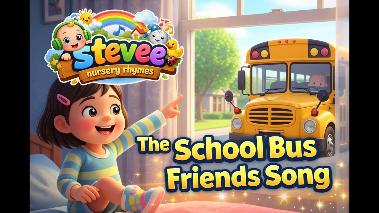 🎵 “The School Bus Friends Song” 🚍 | Stevee Nursey Rhymes 🎵