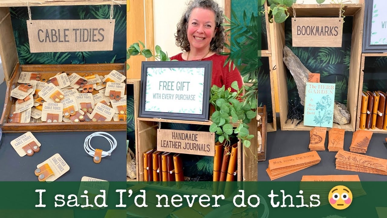 MY FIRST EVER CRAFT MARKET 🥳 Prepping & Setting up | Handmade Leather Craft