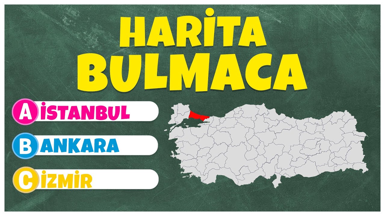 HARİTA BULMACASI : Türkiye Harita Bilgini Test ET!! | Eğlenceli Bulmaca Videoları
