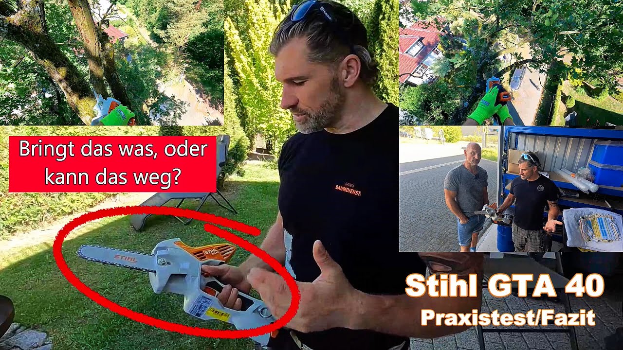 STIHL GTA 40 Praxistest Hot oder Schrott❓ Fam. Bade Baumdienst 🌲