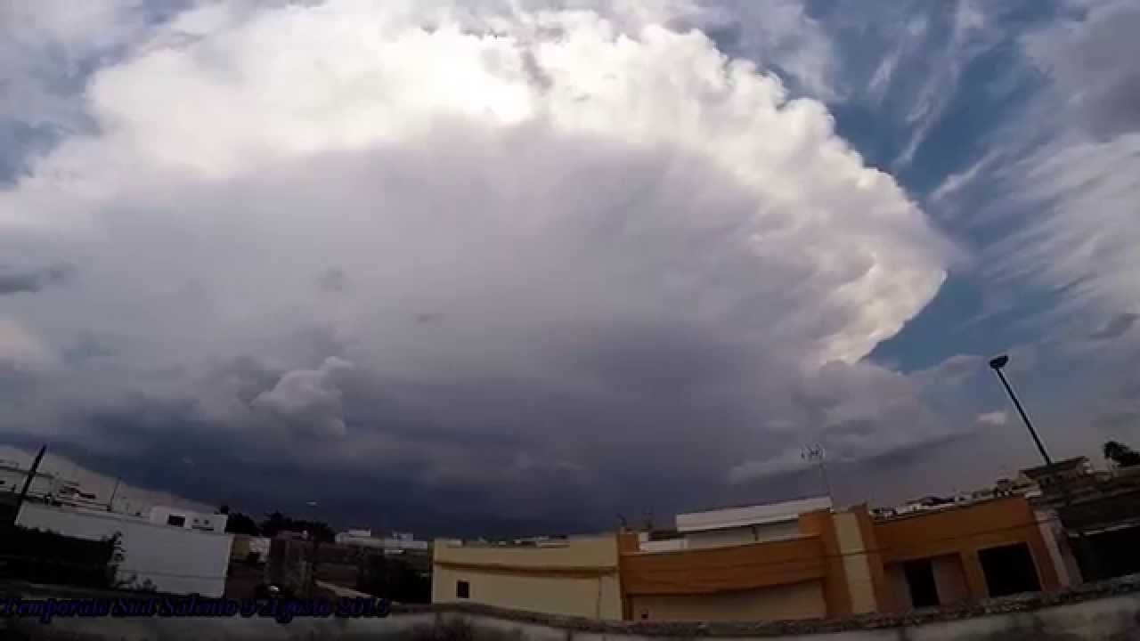 Temporale interno Salento visto da Martignano - Lecce  9 Agosto 2015