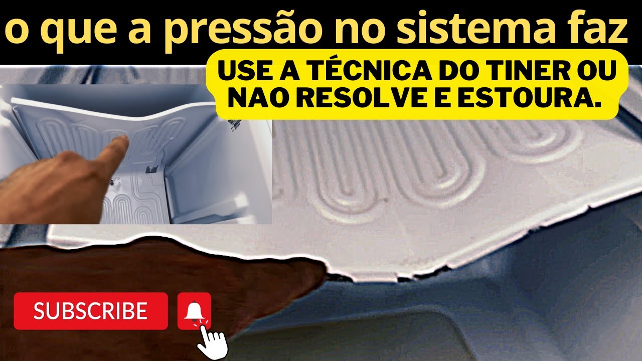 Freezer vertical entupido - 141b ou tíner?