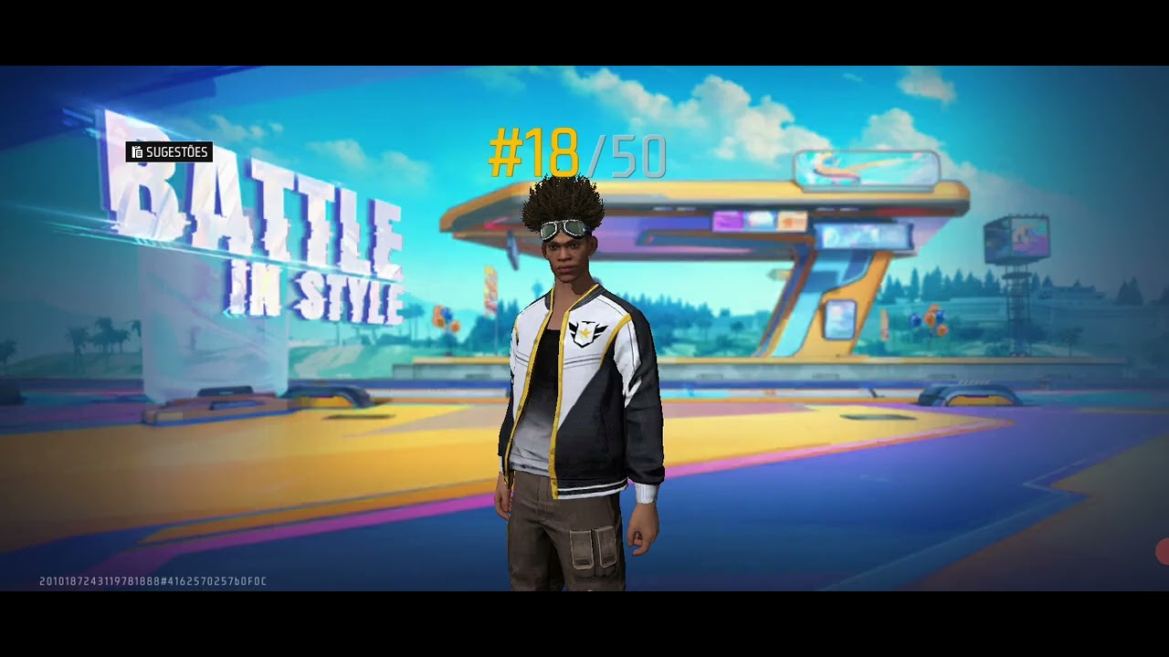 Minha primeira partida de Free Fire no meu canal