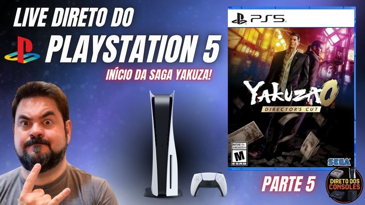 YAKUZA 0 (O Início da SAGA) - AO VIVO Direto do PS5! (Parte 5)