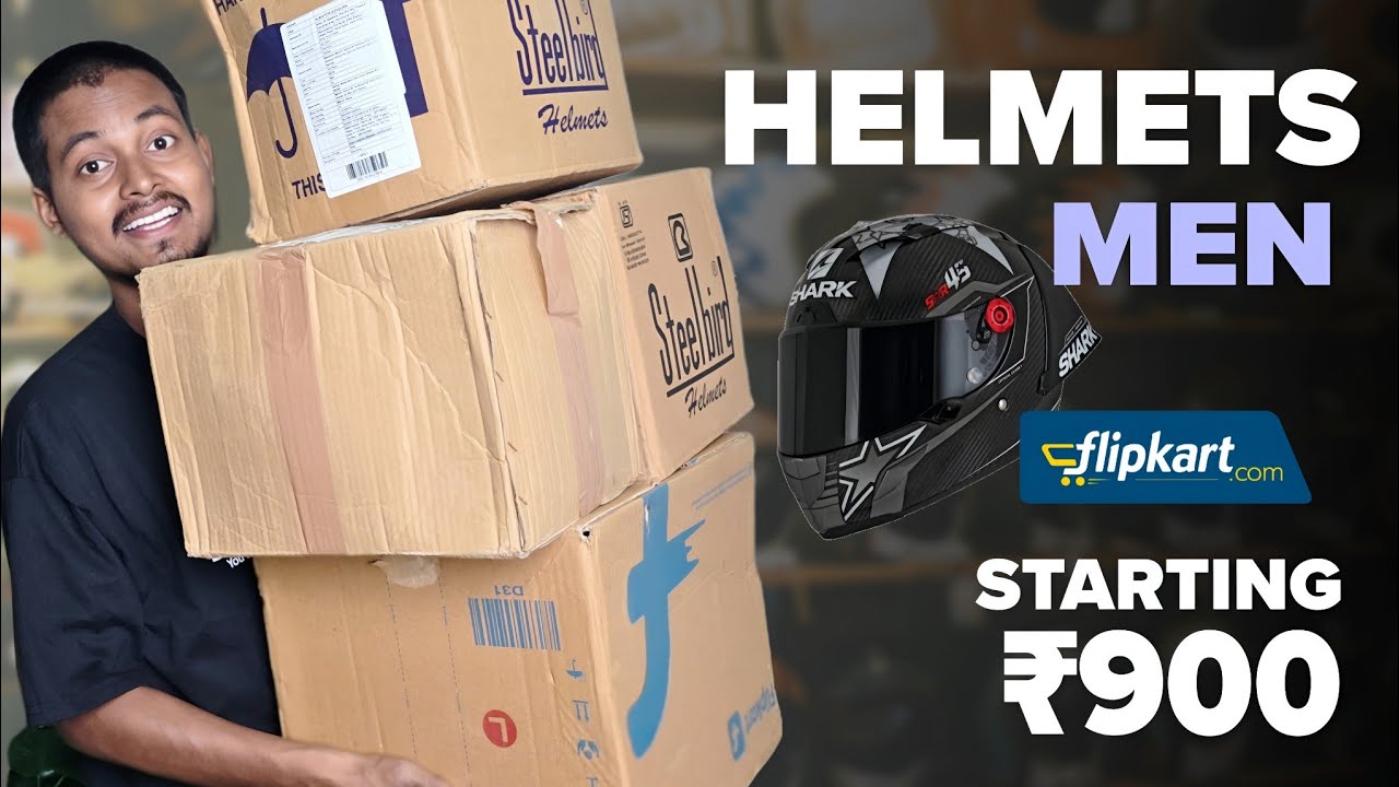 Best Men Helmets from ₹900-₹2000 | Steelbird & Vega Helmets from Flipkart