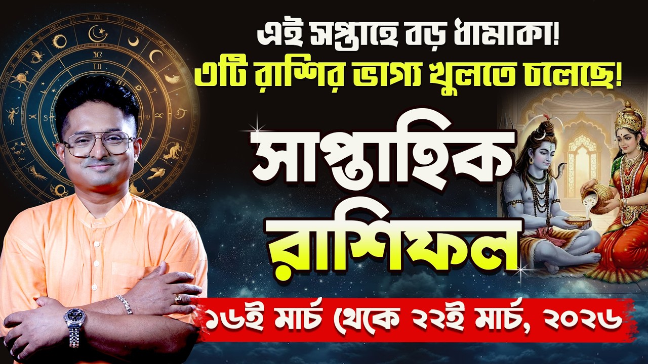 Saptahik Rashifal 16-22 March 2026 &vert; ফাঁদ না জ্যাকপট? &vert; Weekly Rashifal