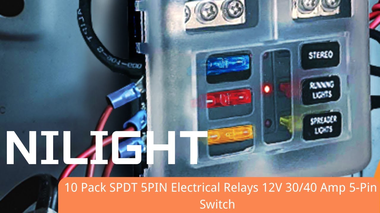 How a 12V 5-Pin SPDT Relay Works | 30/40A Electrical Relay Explained
