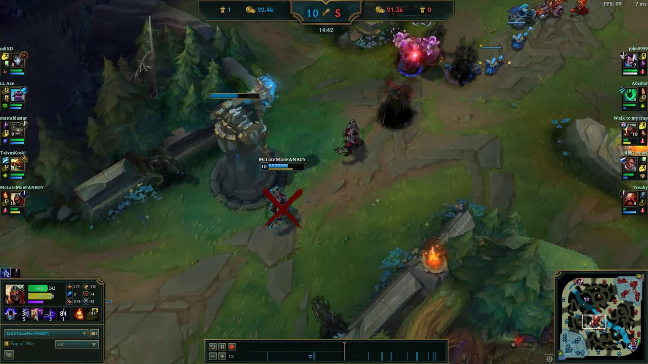 200 iq outplay from best Zed world