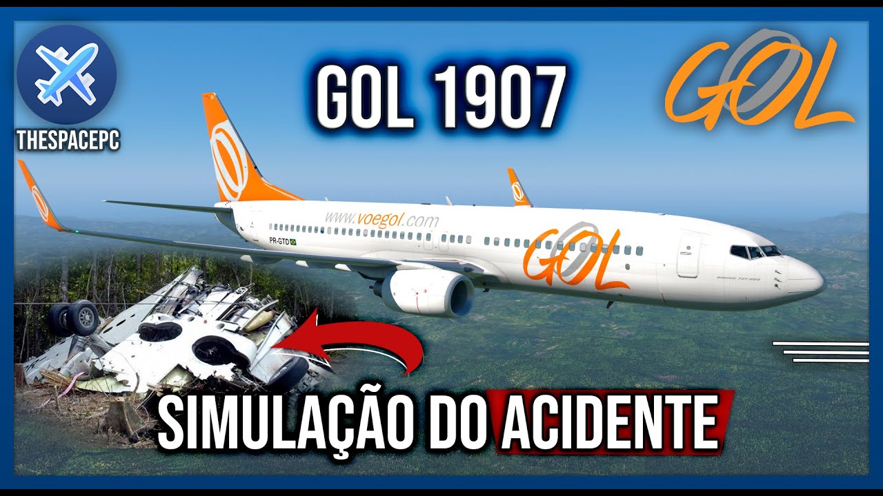 GOL 1907 - Simulação do Acidente