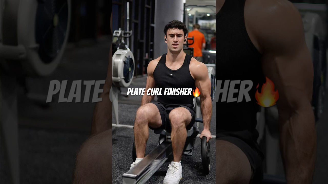 Grow your arms with this plate curl finisher 💪🔥(SAVE FOR LATER)