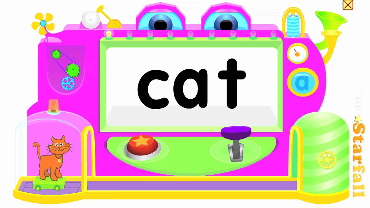 CVC Words: Phoneme Substitution, Deletion, and Blending — a Starfall™ Movie from Starfall.com