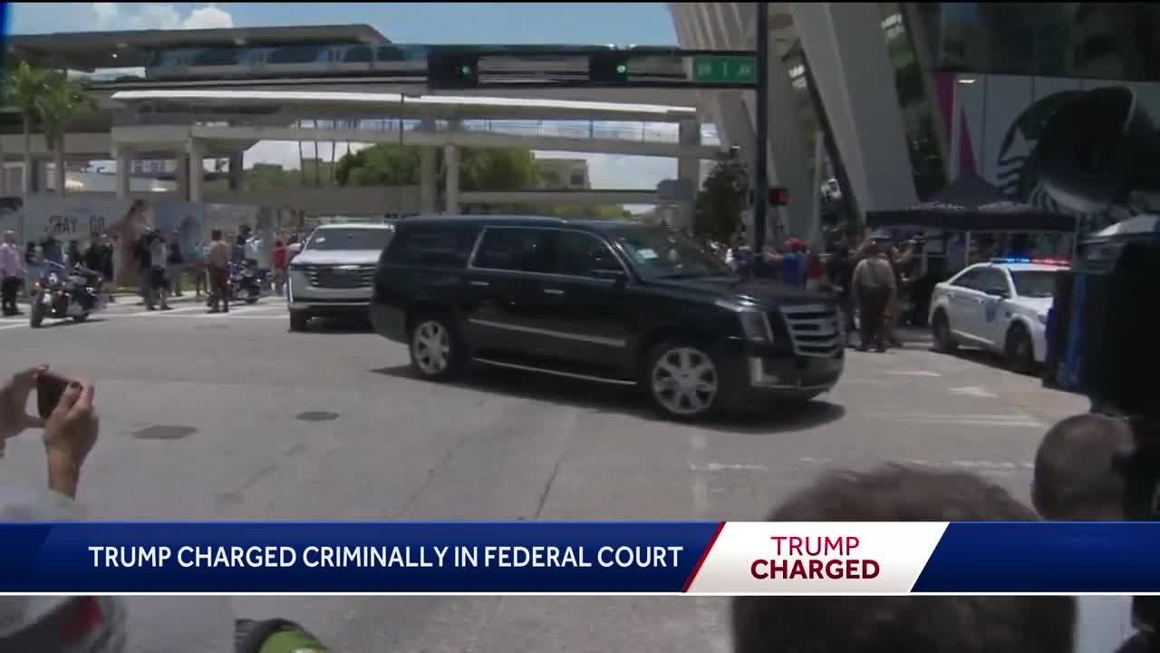 Trump appears in Florida court as first ex-president to face federal criminal charges
