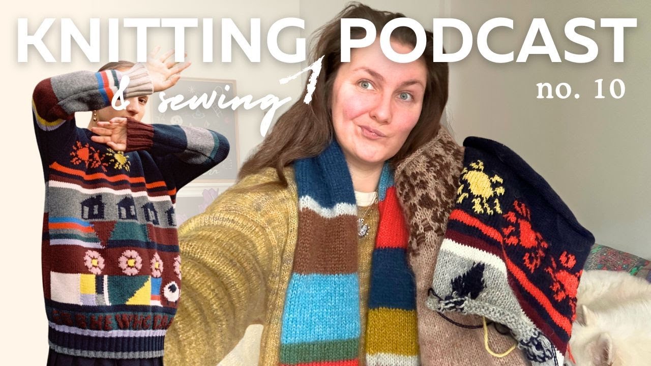 a knitting podcast but it's just me casting on colourwork | knitting & sewing podcast ep. 10