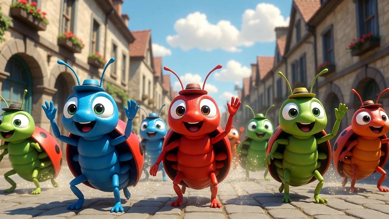 🐞🎉 El Desfile de los Bichitos Risueños | Canciones Infantiles Divertidas para Niños y Bebés