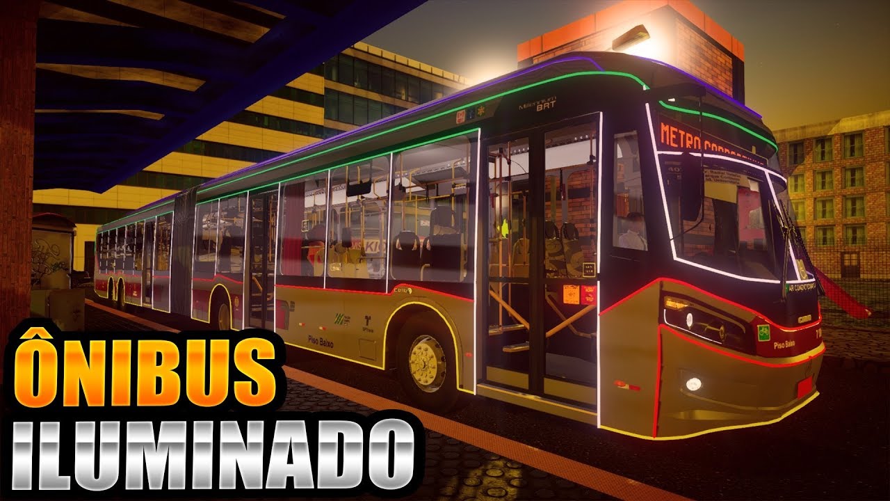 JOGANDO com Ônibus Natalino l Caio Millennium BRT 2017 MB O500UDA l Proton Bus Simulator/Road