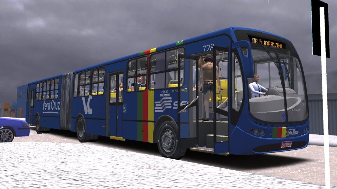 ESCALARAM UM ARTICULADO NA LINHA DE RUAS APERTADAS EM DIA DE CHUVA!!!-PROTON BUS SIMULATOR