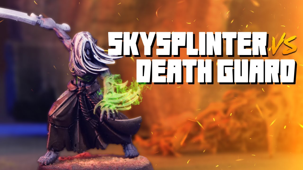 Drukhari Skysplinter vs Death Guard - A Live Warhammer 40k Battle Report