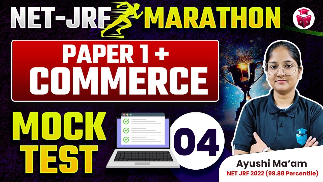 UGC NET Dec 2024 Paper 1 & Commerce Mock Test | UGCNET Commerce Important Questions Ayushi Ma'am