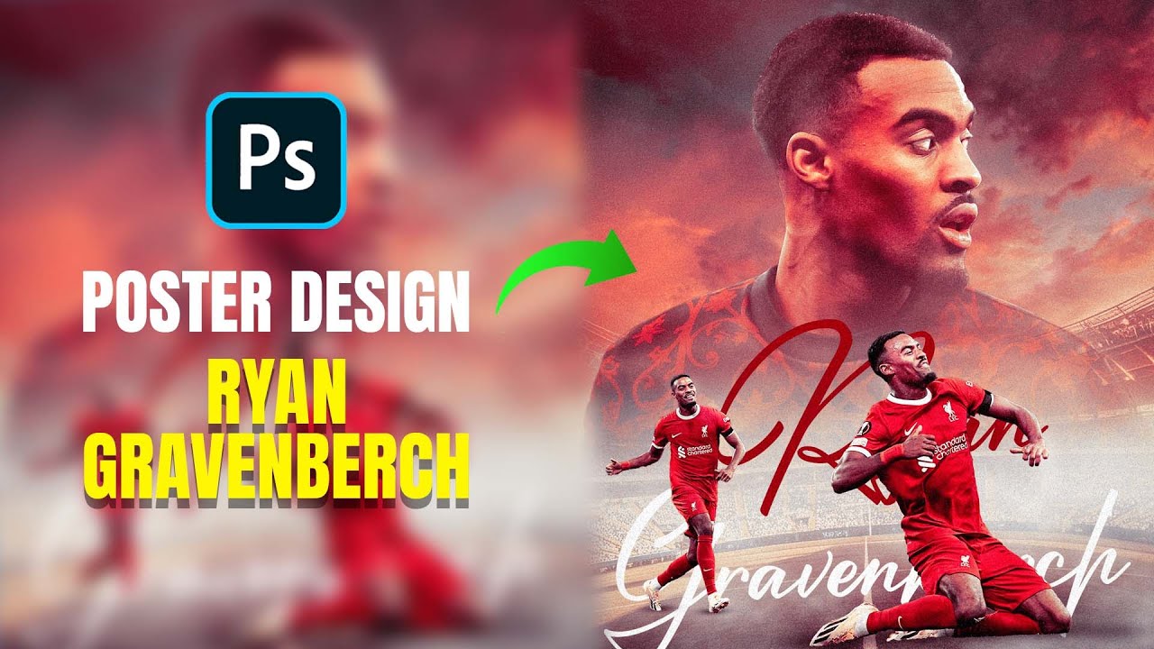 Photoshop Tutorial Membuat Desain Poster Ryan Gravenberch