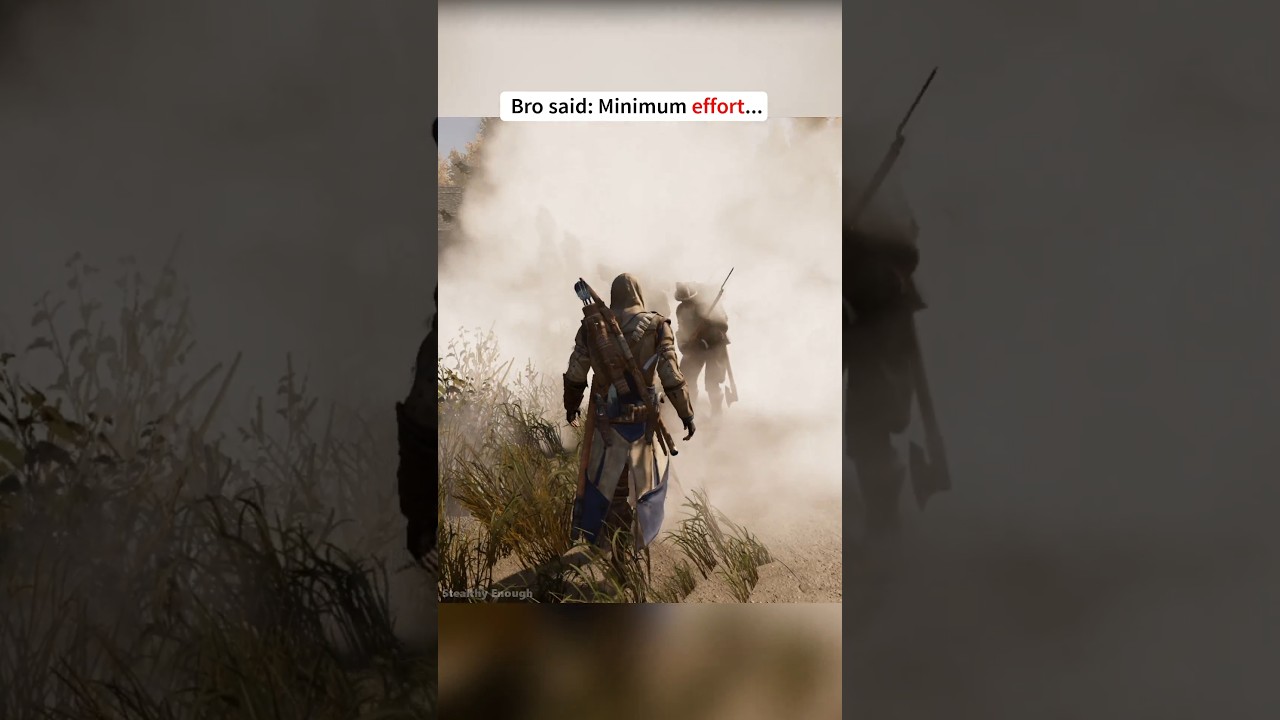 Minimum effort 🐻&zwj;❄️ Assassin's creed 3 remastered gameplay