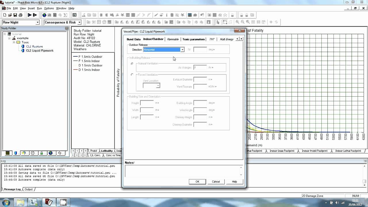 Phast Risk Micro 6.7 Tutorial - Chapter 3 - Performing the Consequence Analysis