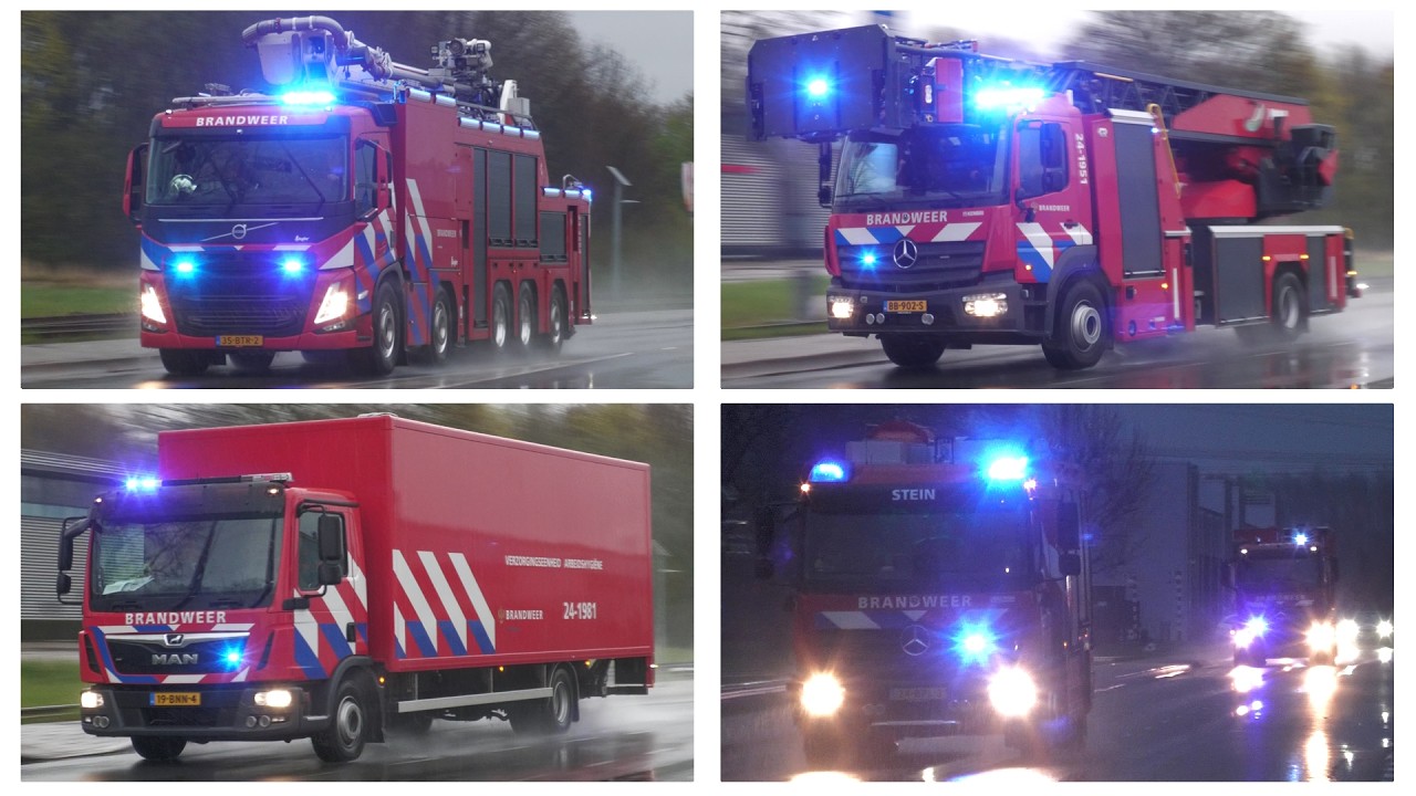 𝗚𝗥𝗢𝗧𝗘 𝗕𝗥𝗔𝗡𝗗 𝗕𝗜𝗝 𝗔𝗙𝗩𝗔𝗟𝗩𝗘𝗥𝗪𝗘𝗥𝗞𝗘𝗥 🔥 | (Bedrijfs-)brandweer met spoed naar industriebrand in Maastricht