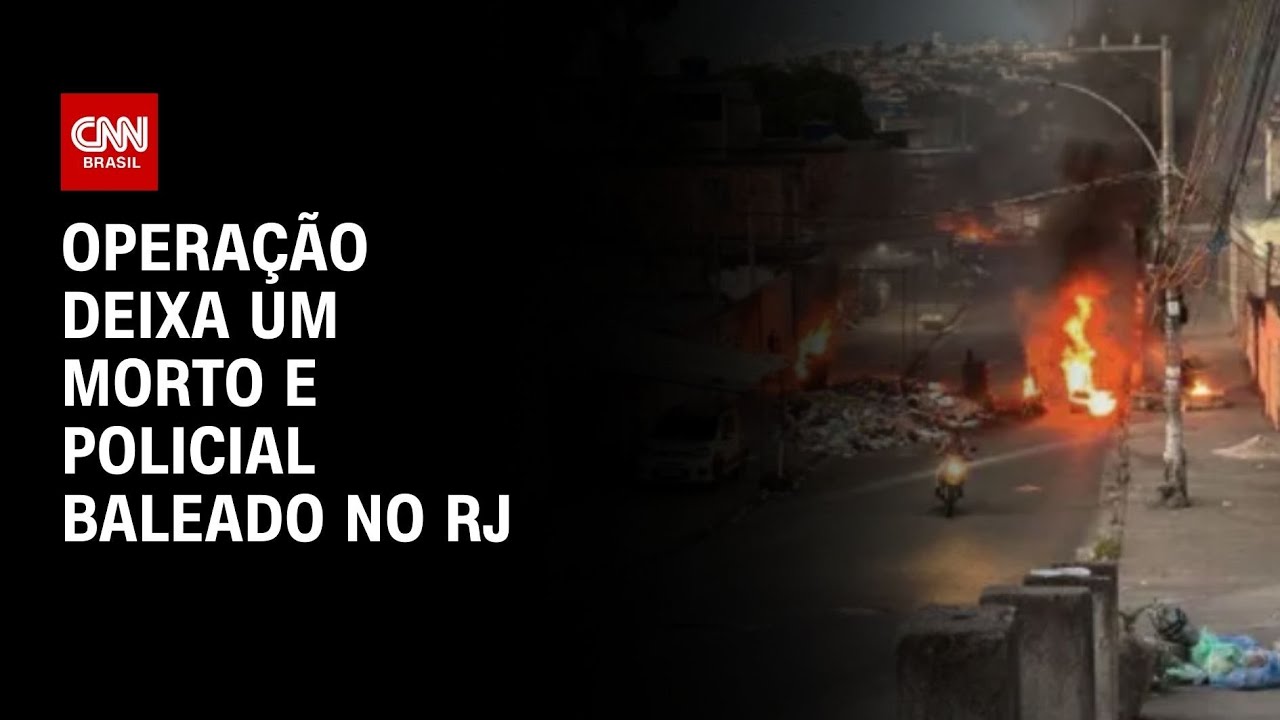 Operação deixa um morto e policial baleado no RJ | LIVE CNN