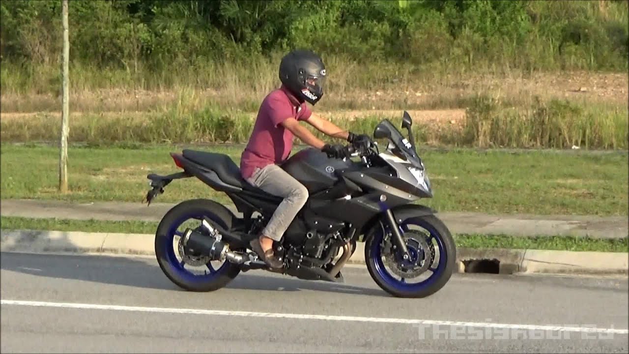 Yamaha XJ6 Diversion имитация выхлопной системы Two Brothers
