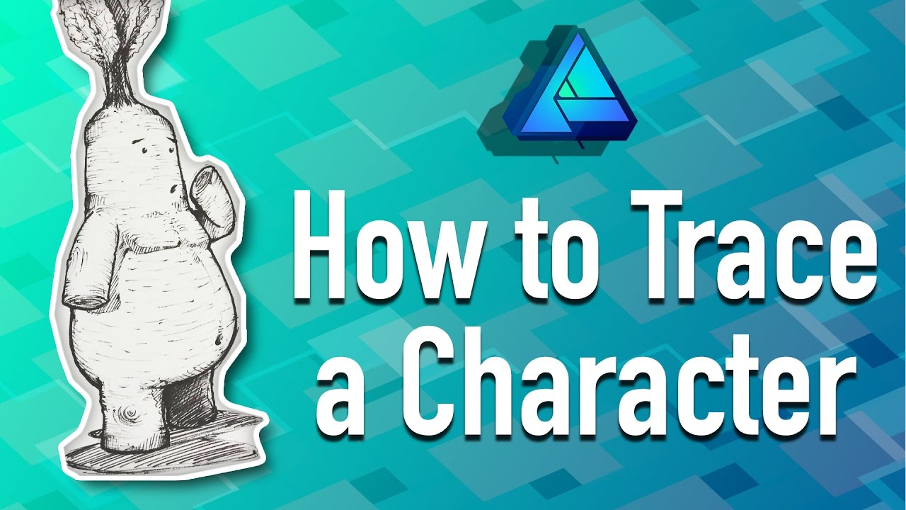 Как трассировать персонажа в Affinity Designer