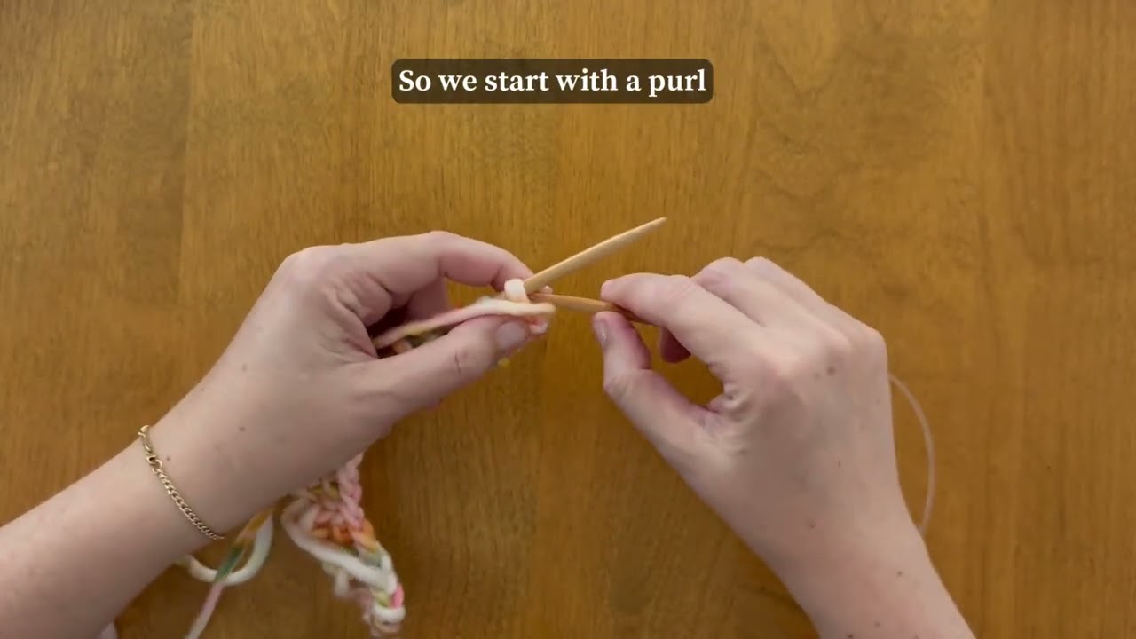 How to knit brioche rib; how to knit the brk and brp; knitting tutorial fisherman's rib worked flat
