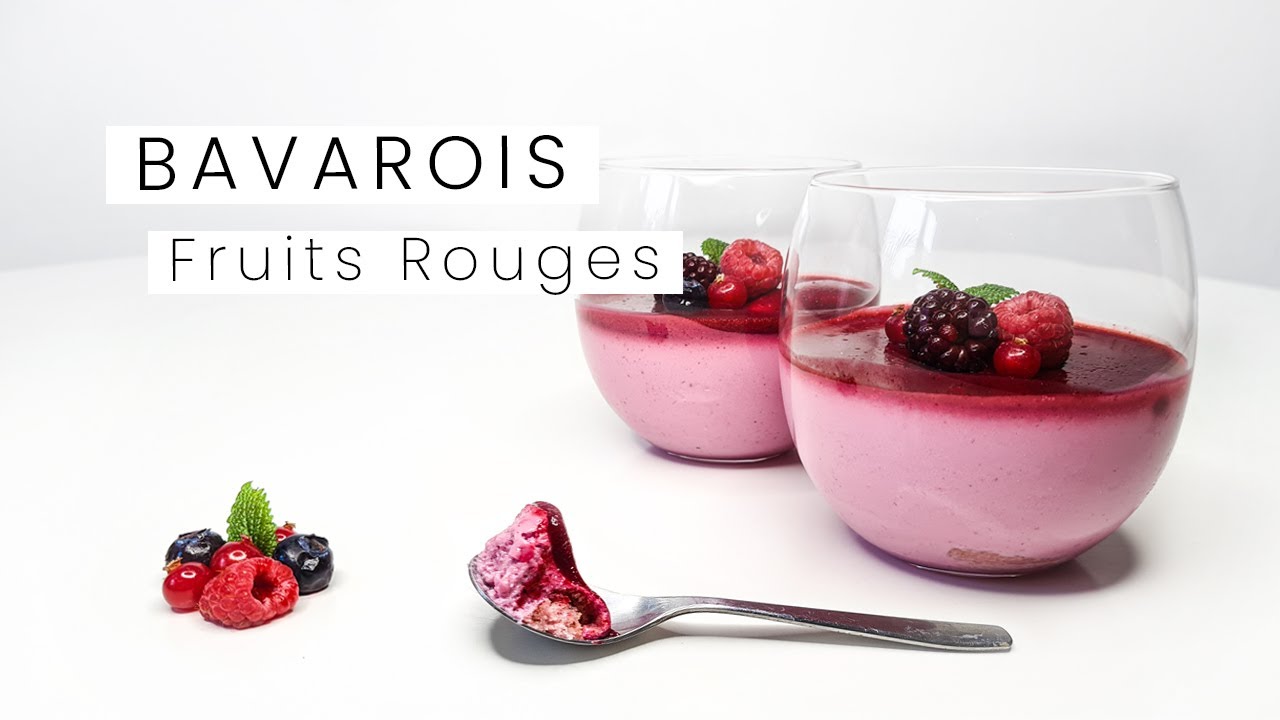 Bavarois aux Fruits Rouges Légers, Frais & Sans Sucre