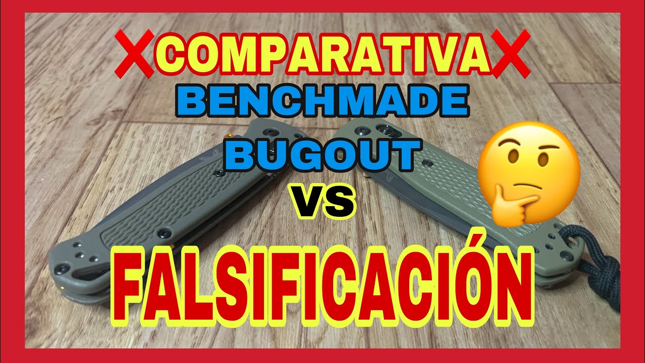 ❌ COMPARATIVA ❌ Benchmade bugout 535 GRY 1 Vs Falsificación
