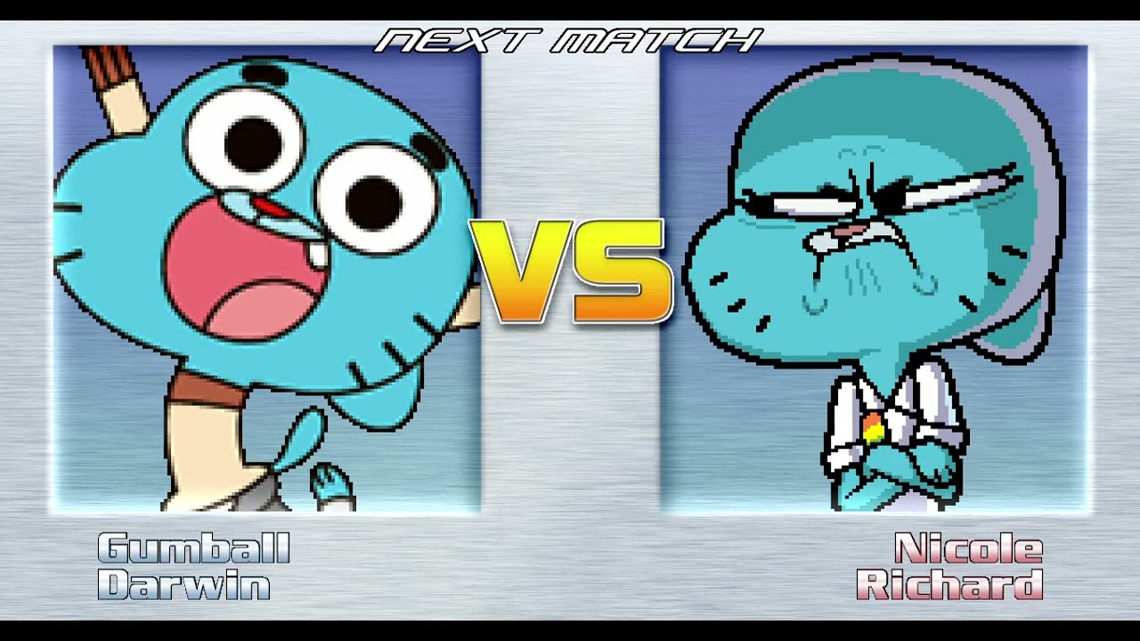 Mugen Battle Gumball & Darwin VS Nicole & Richard