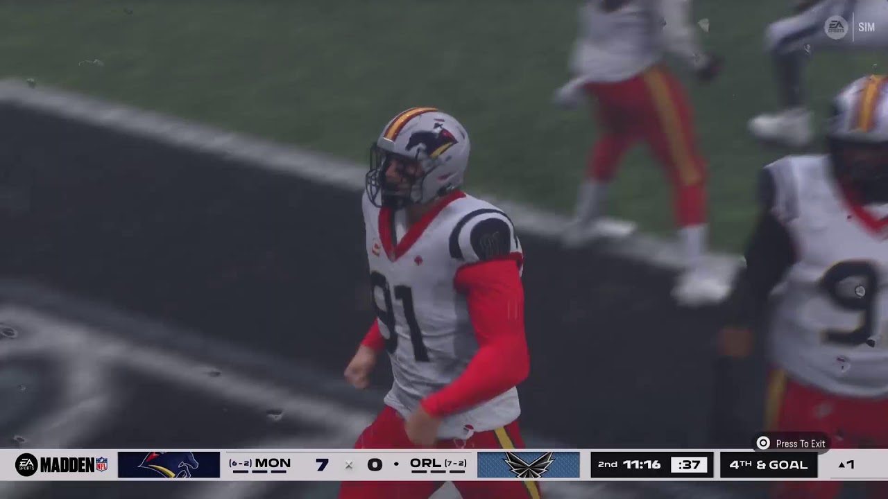 Madden 26 GFL Sim League Montreal Mounties at Orlando Aviators