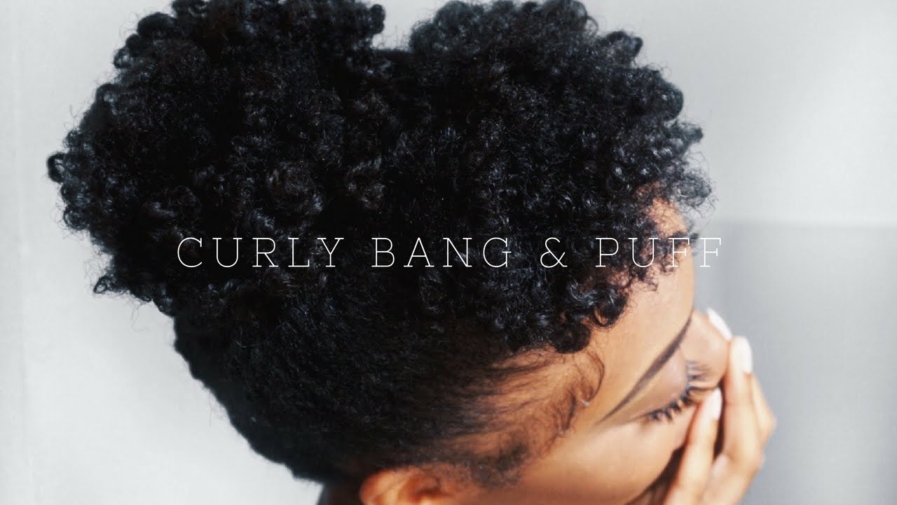 High Puff and Curly Bang for Short Natural 4b/4c Hair | TGIN