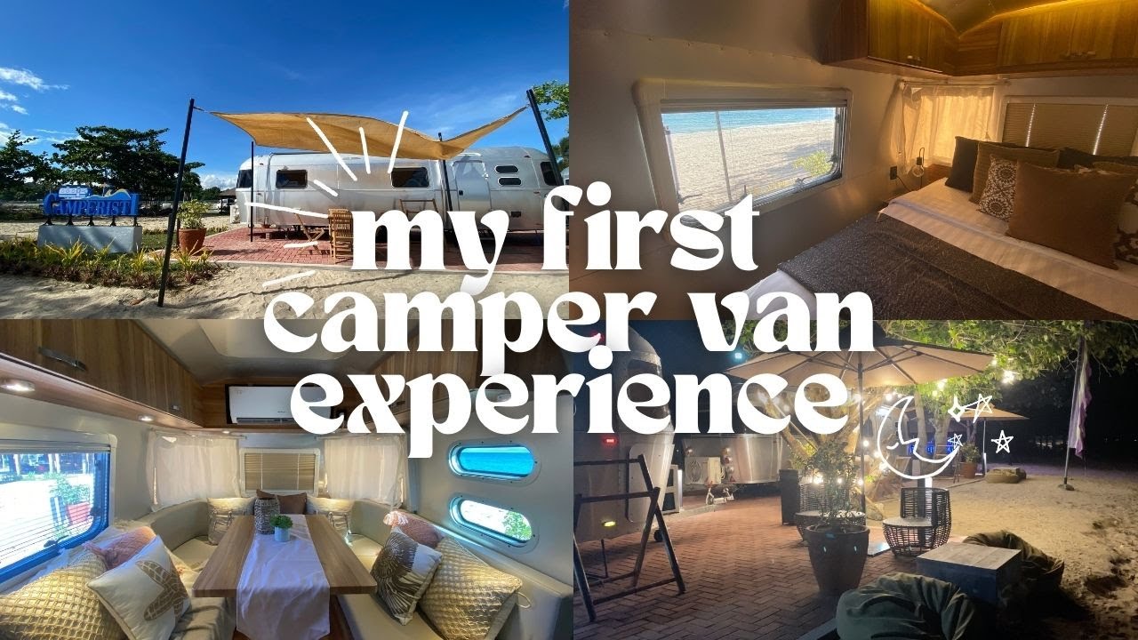 travel vlog 🏕️ | first aesthetic camper van glamping experience 🚐 camperisti @ club laiya batangas 🤎