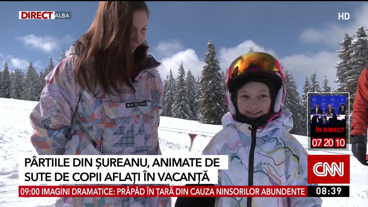 Zăpada a readus iarna la munte. Pârtiile din Alba și Harghita, pline de turiști