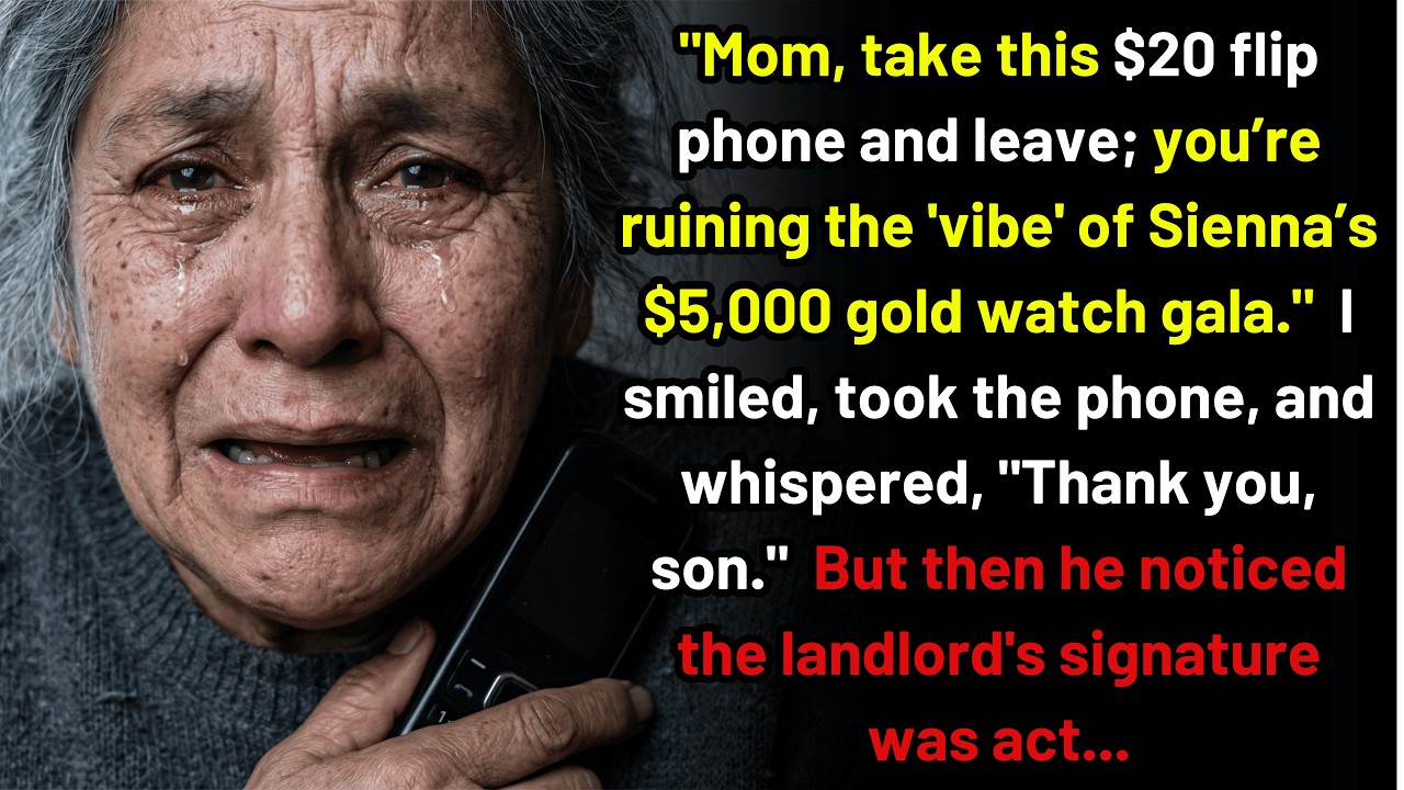 My son gave me a flip phone while he bought his wife a gold watch. He didn't know I was the one..