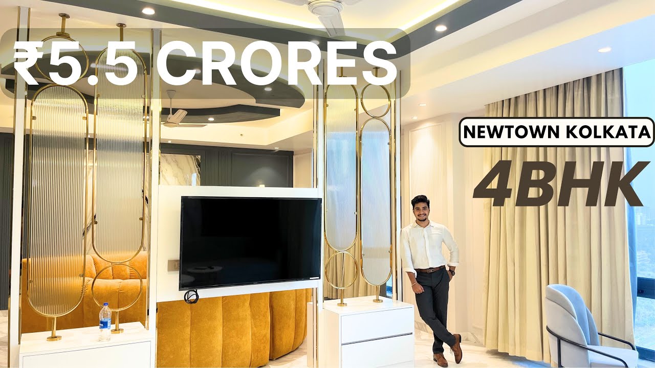 Ultra Luxurious 4BHK in NewTown Kolkata | 360° Views | 4500 Sq Ft Fully Furnished✨