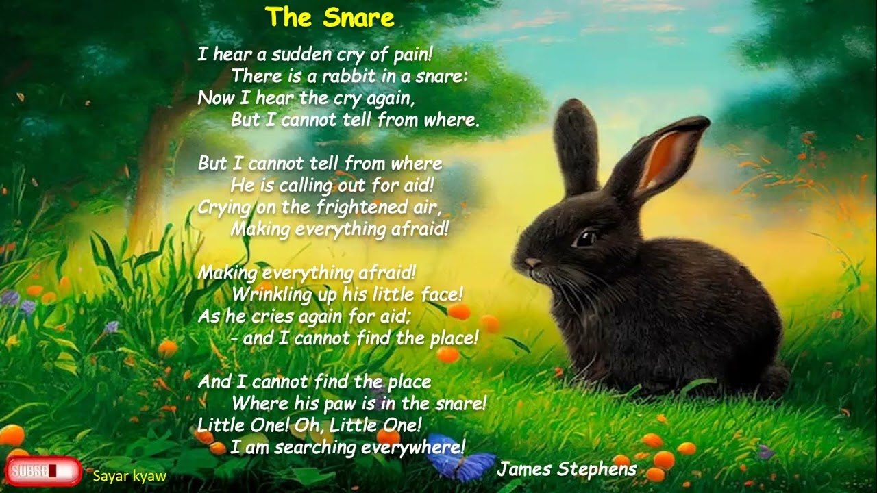 Grade 8 English The Snare (Poem -3)