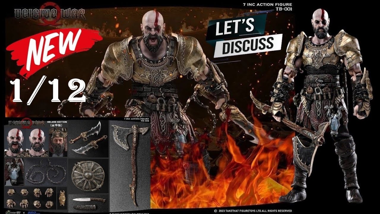 Brotoys Deluxe Version God of War Kratos 1/12 - TAKETHAT X BROTOYS  TB001