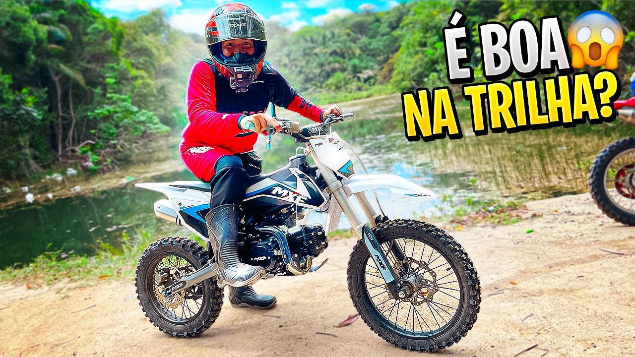 PRIMEIRA TRILHA NA MINI MOTO 125CC