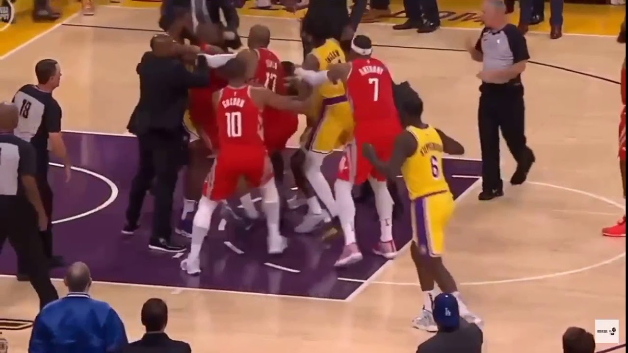 Chris Paul,Brandon Ingram,Rajon Rondo All Throw Punches