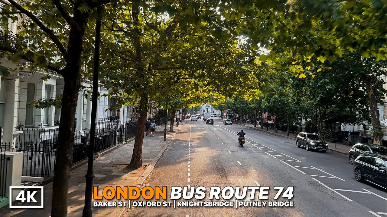Escaping Central London Traffic | Friday Commute aboard Bus Route 74 from Baker Street to Putney