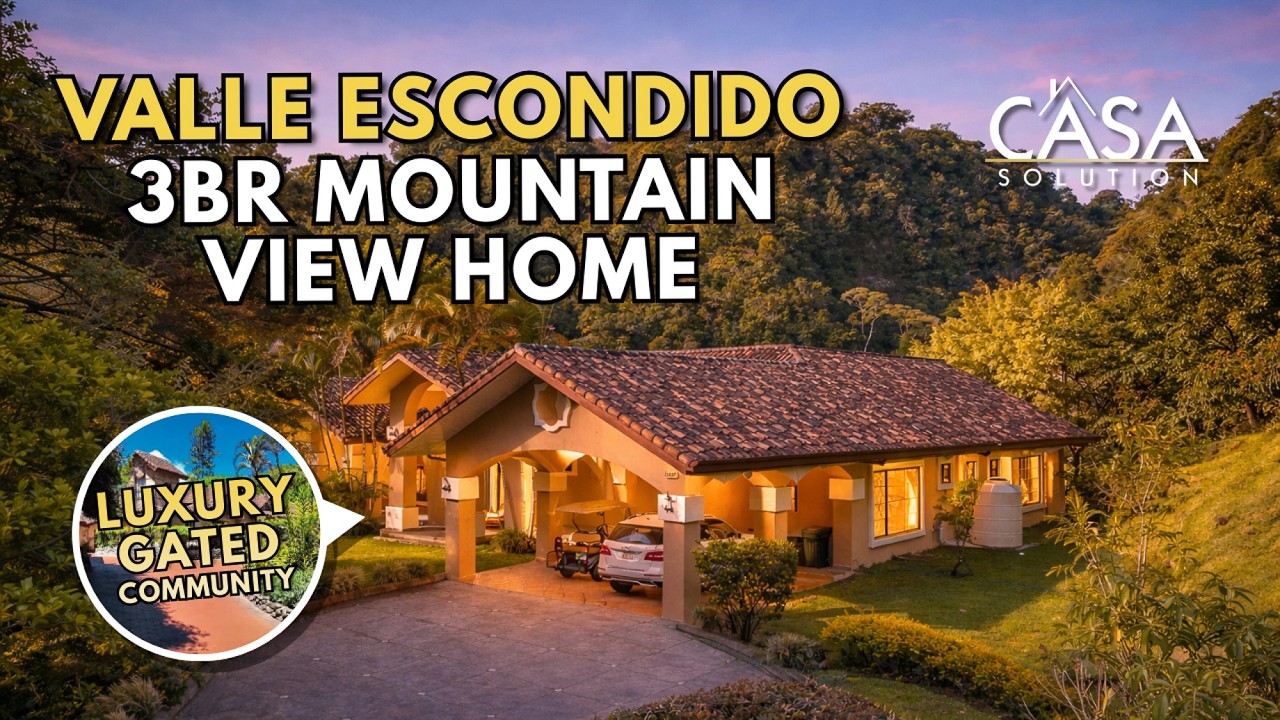 Valle Escondido Boquete Home for Sale | 3 Bedroom Furnished – Mountain Views – $549K